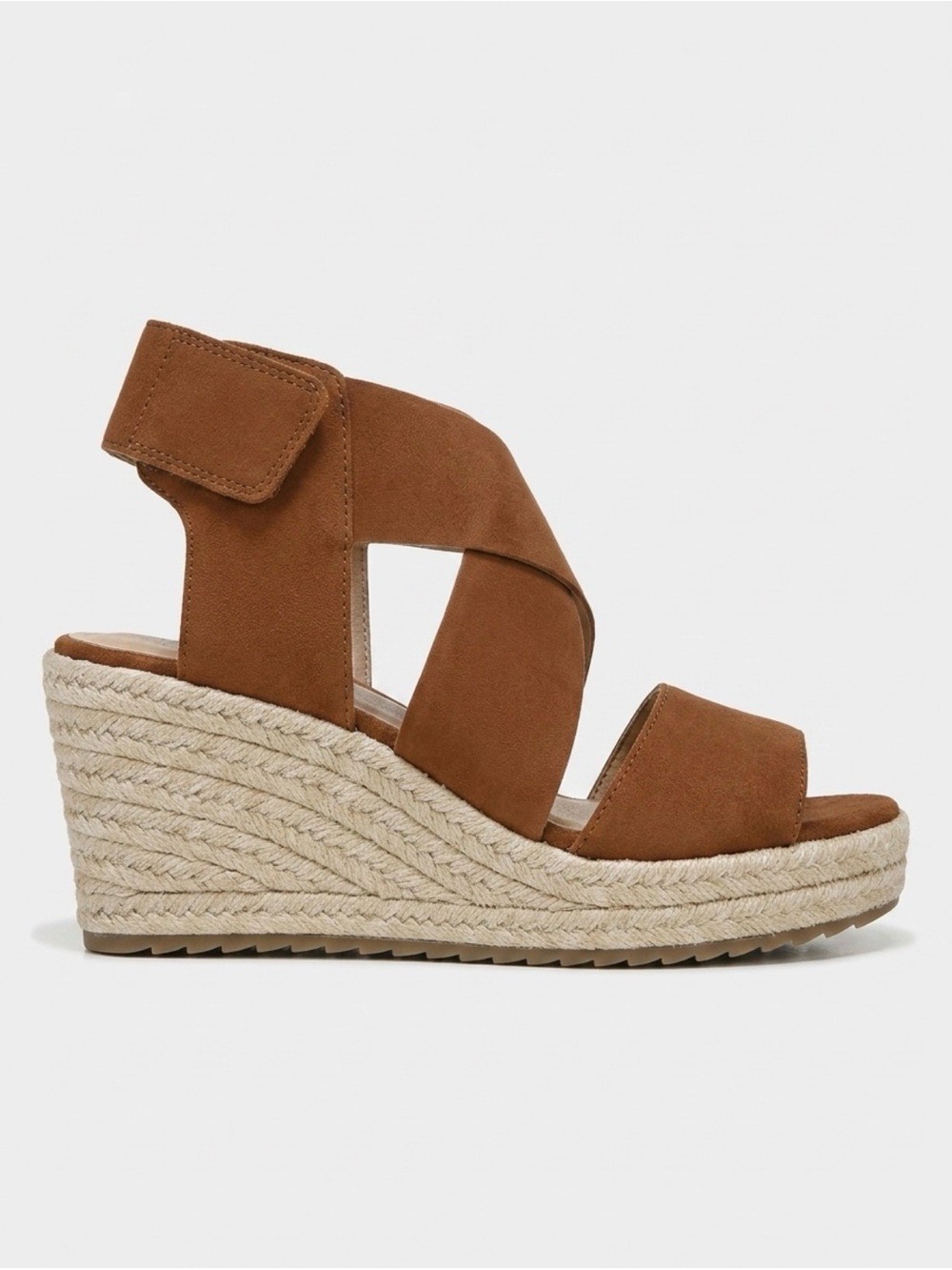 SOUL Naturalizer Brown Espadrille Wedge Sandals